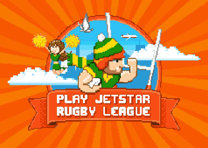 Jetsar Rugby League: Title Screen