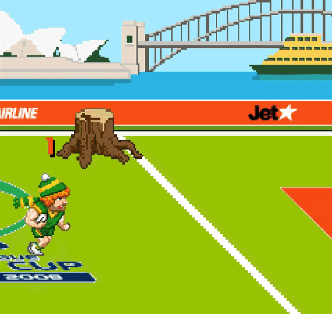 Jetsar Rugby League: Title Screen